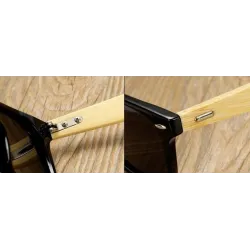 Stylish sunglasses - polarized - wooden frame - unisexSunglasses