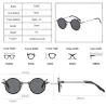 Retro round sunglasses - steampunk style - UV400 - unisexSunglasses