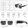 Gafas de solGafas de sol cuadradas retro - montura de metal - UV400