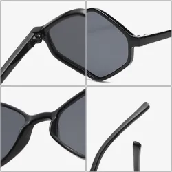 Gafas de solGafas de sol cuadradas poligonales de moda - UV400