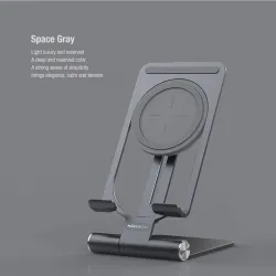 Titulares15W - cargador rápido inalámbrico - soporte - soporte plegable para teléfono - para iPhone - Samsung - Huawei - Xiaomi