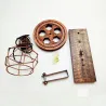 ApliquesAplique polea retro - lámpara de madera