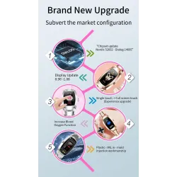 H8 Pro Smart Watch - full touch - heart rate - blood pressure - fitness tracker - waterproofWatches