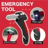 Accesorios de interiorManija de soporte de coche - manija de puerta de seguridad multifunción - martillo - rompe lunas - con LED