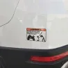 PegatinasCalcomanía divertida para auto - "Warning Messing With My Quad"