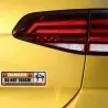 Funny car sticker - "DANGER! DO NOT TOUCH" - 2 piecesStickers