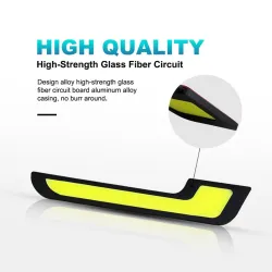 Luces de circulación diurna (DRL)Luces de circulación diurna para automóvil - LED - DRL - COB - a prueba de agua - 2 piezas