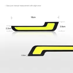 Luces de circulación diurna (DRL)Luces de circulación diurna para automóvil - LED - DRL - COB - a prueba de agua - 2 piezas