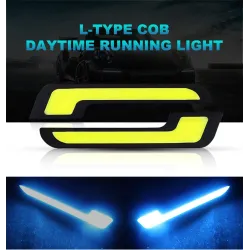 Luces de circulación diurna (DRL)Luces de circulación diurna para automóvil - LED - DRL - COB - a prueba de agua - 2 piezas