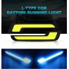 Luces de circulación diurna (DRL)Luces de circulación diurna para automóvil - LED - DRL - COB - a prueba de agua - 2 piezas