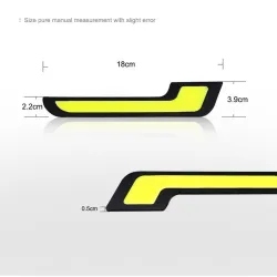Luces de circulación diurna (DRL)Luces de circulación diurna para automóvil - LED - DRL - COB - a prueba de agua - 2 piezas