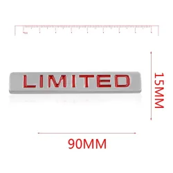 PegatinasLIMITED - emblema de metal - placa - pegatina de coche
