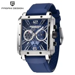 RelojesPAGANI DESIGN - reloj deportivo para hombre - Cuarzo - resistente al agua - acero inoxidable - serie skeleton racing