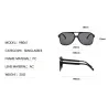 Trendy vintage sunglasses - oversized - pilot style - UV400Sunglasses