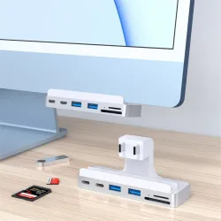 HubUSB-C HUB - estación de acoplamiento - con lector de tarjetas 4K 60Hz HDMI USB 3.0 - para iMac