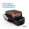 ORICO - 10 ports USB charger - docking station - with holder - 120W 5V2.4A*10Holders