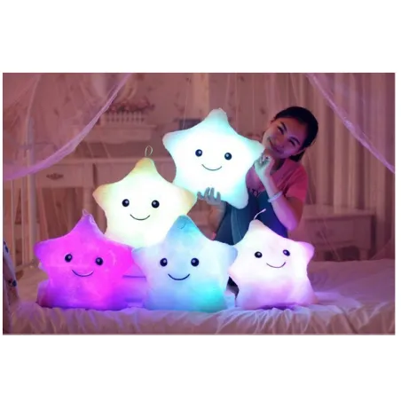 Animales de pelucheAlmohada en forma de estrella - con LED - 40 * 35 cm
