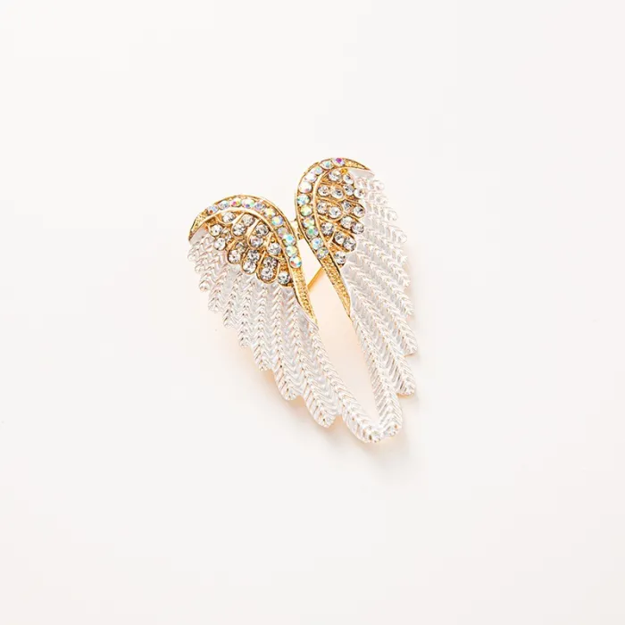 BrochesBroche alas de ángel de cristal