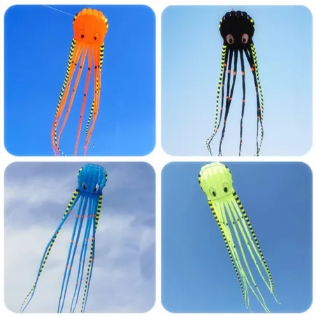 CometaCometa deportiva de playa - hinchable - plegable - pulpo rayado - 8M