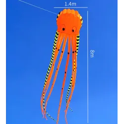 CometaCometa deportiva de playa - hinchable - plegable - pulpo rayado - 8M