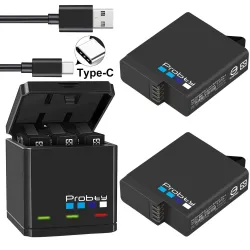 Batería y CargadoresBatería de iones de litio de 1680 mAh - con cargador - para GoPro Hero 5 / 6 / 7