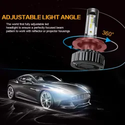 H1Luces LED Zdatt - H1 H4 H7 H8 H9 H11 HB3 9005 9006 - bombillas de coche - 12000LM 100W 6000K 12V