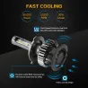 H1Luces LED Zdatt - H1 H4 H7 H8 H9 H11 HB3 9005 9006 - bombillas de coche - 12000LM 100W 6000K 12V