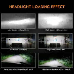 H1Luces LED Zdatt - H1 H4 H7 H8 H9 H11 HB3 9005 9006 - bombillas de coche - 12000LM 100W 6000K 12V