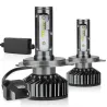 H1Luces LED Zdatt - H1 H4 H7 H8 H9 H11 HB3 9005 9006 - bombillas de coche - 12000LM 100W 6000K 12V
