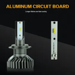 H1Luces LED Zdatt - H1 H4 H7 H8 H9 H11 HB3 9005 9006 - bombillas de coche - 12000LM 100W 6000K 12V