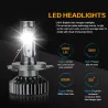 H1Luces LED Zdatt - H1 H4 H7 H8 H9 H11 HB3 9005 9006 - bombillas de coche - 12000LM 100W 6000K 12V