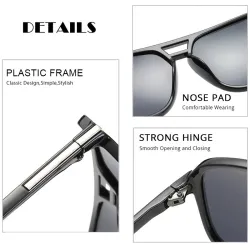 Classic polarized sunglasses - oversized - driving shades - UV400 - unisexSunglasses