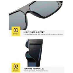 Square sunglasses - oversized - UV400 - unisexSunglasses