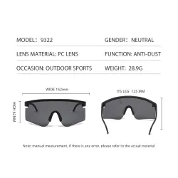 Oversized sports sunglasses - unisexSunglasses