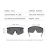 Oversized sports sunglasses - unisexSunglasses