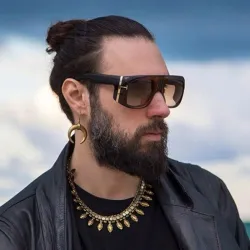 Gafas de solGafas de sol cuadradas grandes - estilo retro / punk