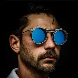 Gafas de solGafas de sol redondas Steampunk - montura de metal - unisex
