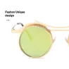 Gafas de solGafas de sol redondas Steampunk - montura de metal - unisex