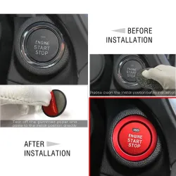 PegatinasBotón de arranque/parada de motor de coche-anillo-pegatina-para Subaru BRZ Impreza XV Forester Outback Legacy