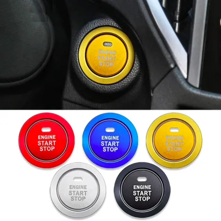 PegatinasBotón de arranque/parada de motor de coche-anillo-pegatina-para Subaru BRZ Impreza XV Forester Outback Legacy