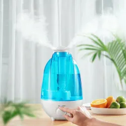 HumidificadoresHumidificador ultrasónico de aire - difusor de aceites esenciales - pulverizador dual - con LED - 4 L