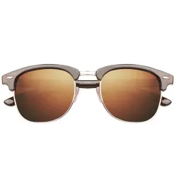 Classic polarized sunglasses - half metal frame - unisexSunglasses