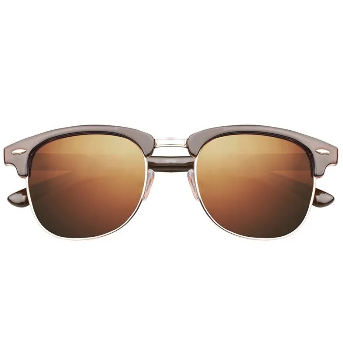 Classic polarized sunglasses - half metal frame - unisexSunglasses