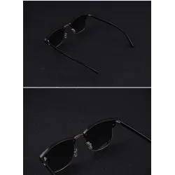 Classic polarized sunglasses - half metal frame - unisexSunglasses