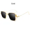 Gafas de solGafas de sol vintage cuadradas - lentes antirreflectantes - armazón de metal - UV400 - unisex