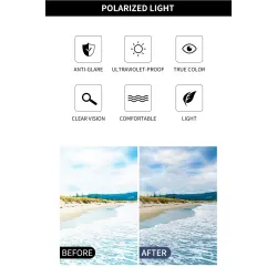 Gafas de solGafas de sol polarizadas rectangulares - armazón de aluminio - con estuche - UV400