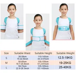 Children posture corrector - adjustable belt - orthopedic corset - pinkKids