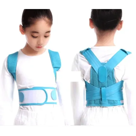 Children posture corrector - adjustable belt - orthopedic corset - blueKids