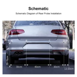 Accesorios de interiorSensor de estacionamiento de automóviles - radar - estacionamiento automático inverso - pantalla de mon...
