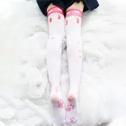 Fiesta & HalloweenCalcetines hasta la rodilla de Halloween - niña - patas de gato